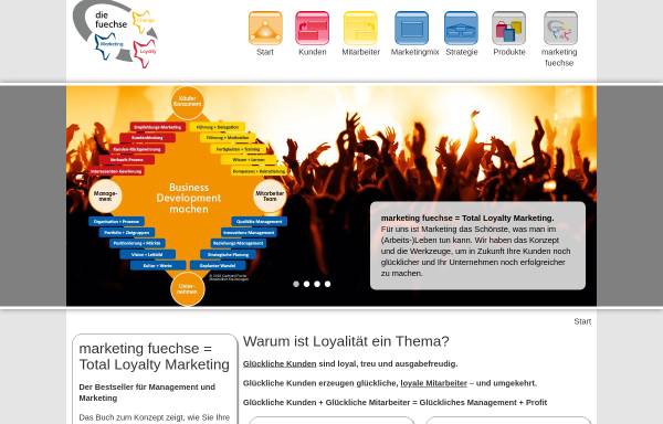 Vorschau von www.die-marketing-fuechse.de, Die Füchse Gesellschaft für Marketing + Kommunikation + Medien mbH