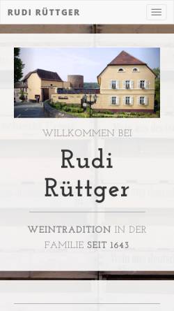 Vorschau der mobilen Webseite www.ruettger.de, Weingut Rudi Rüttger