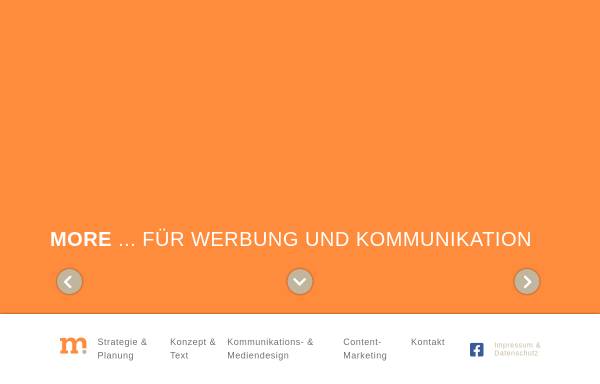 Vorschau von www.more-group.de, More Werbung und Kommunikation GmbH