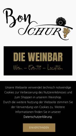Vorschau der mobilen Webseite www.schur-wein.de, Weingut Schur