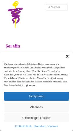 Vorschau der mobilen Webseite serafin.ch, Serafin Naturheilpraxis AG