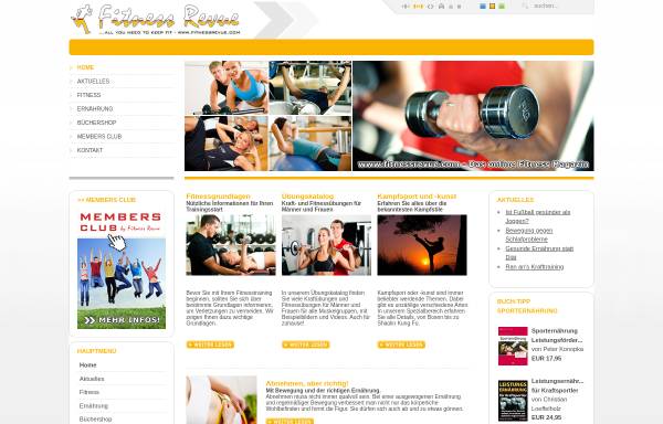 Vorschau von www.fitnessrevue.de, Fitnessrevue.com