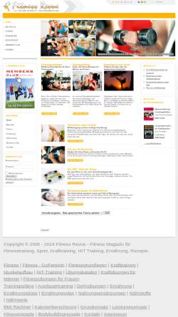 Vorschau der mobilen Webseite www.fitnessrevue.de, Fitnessrevue.com
