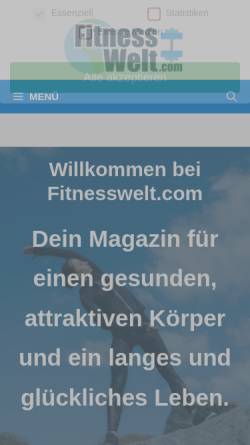 Vorschau der mobilen Webseite www.fitnesswelt.com, Fitnesswelt.com