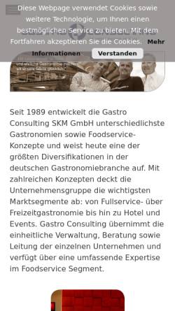 Vorschau der mobilen Webseite www.gastroconsulting.de, Gastro Consulting - Strenger und Koch GbR
