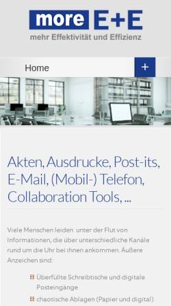 Vorschau der mobilen Webseite moreee.de, Gunter Meier