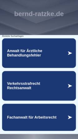 Vorschau der mobilen Webseite www.bernd-ratzke.de, Ratzke, Bernd