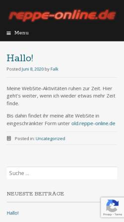 Vorschau der mobilen Webseite www.reppe-online.de, Reppe, Falk