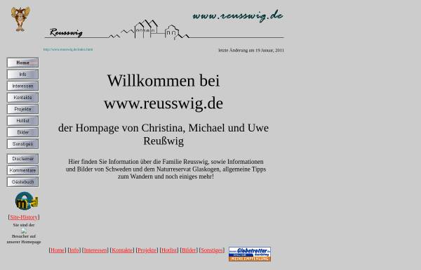 Vorschau von www.reusswig.de, Reusswig, Familie