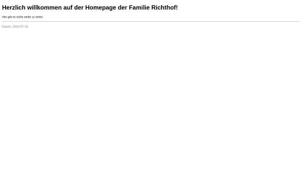 Richthof, Familie