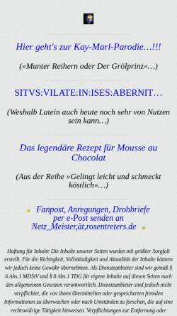 Vorschau der mobilen Webseite www.rosentreters.de, Rosentreter, Stephan M. und Boris C.