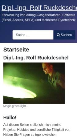 Vorschau der mobilen Webseite www.roru.de, Ruckdeschel, Rolf