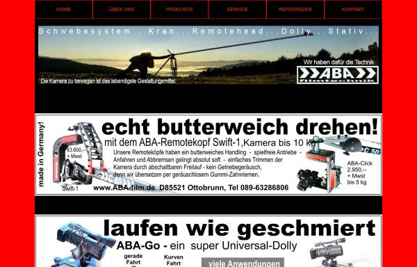 Vorschau von www.aba-film.de, ABA Filmproducts