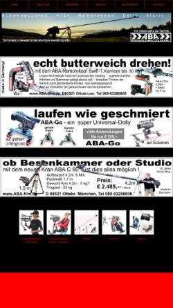 Vorschau der mobilen Webseite www.aba-film.de, ABA Filmproducts
