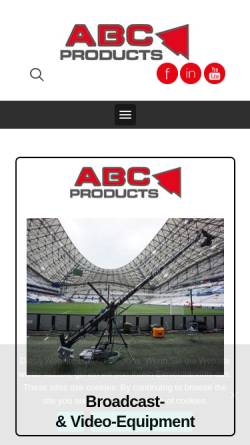 Vorschau der mobilen Webseite abc-products.de, ABC Products GmbH