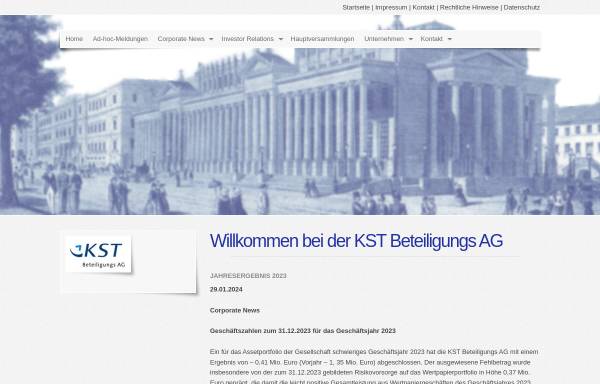 Vorschau von www.kst-ag.de, KST Beteiligungs AG