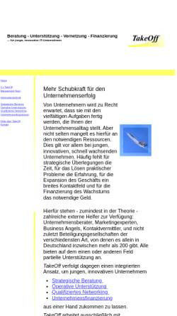 Vorschau der mobilen Webseite www.takeoff-vc.de, TakeOff VC Management GmbH