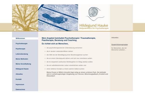 Vorschau von www.psychotherapie-hauke.de, Praxis für Lebensberatung und Psychotherapie