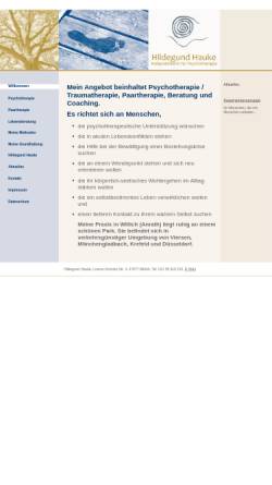 Vorschau der mobilen Webseite www.psychotherapie-hauke.de, Praxis für Lebensberatung und Psychotherapie