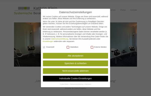 Vorschau von www.beratungspraxis-klein.de, Praxis für Systemische Therapie und Beratung Kathrin Klein