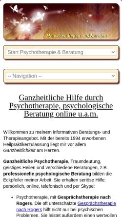Vorschau der mobilen Webseite www.freieseelen.de, Psychologische Lebensberatung Martin Dierks