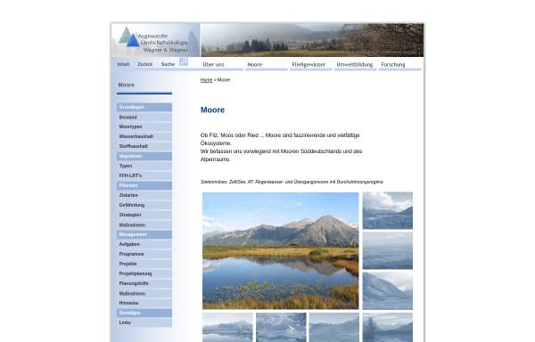 Vorschau von www.wagner-ugau.de, ALW - Moore und Moorschutz in Süddeutschland und im Alpenraum