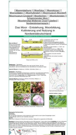 Vorschau der mobilen Webseite www.nordwestreisemagazin.de, Moor und Moorbildung in Nordwestdeutschland
