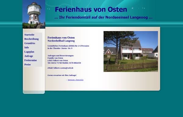 Vorschau von www.osten-langeoog.de, Ferienhaus von Osten