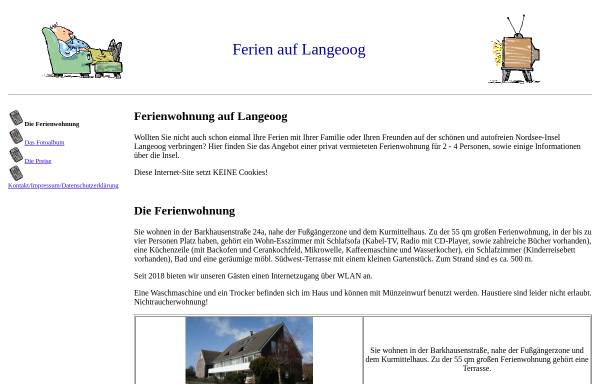 Vorschau von www.langeooger-ferienwohnung.de, Ferienwohnung Düchting