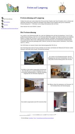 Vorschau der mobilen Webseite www.langeooger-ferienwohnung.de, Ferienwohnung Düchting