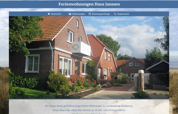 Vorschau von www.janssen-langeoog.de, Haus Janssen