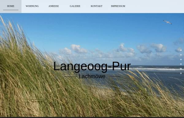 Vorschau von www.langeoog-pur.de, Langeoog Pur - Fewo Lachmöwe