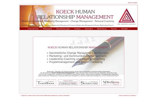 Vorschau von www.koeck-management.com, Dr. Markus Köck