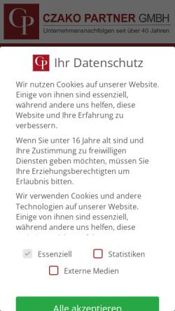 Vorschau der mobilen Webseite www.czakopartner.at, Czako Partner GmbH