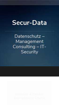 Vorschau der mobilen Webseite www.secur-data.at, Secur-Data GmbH