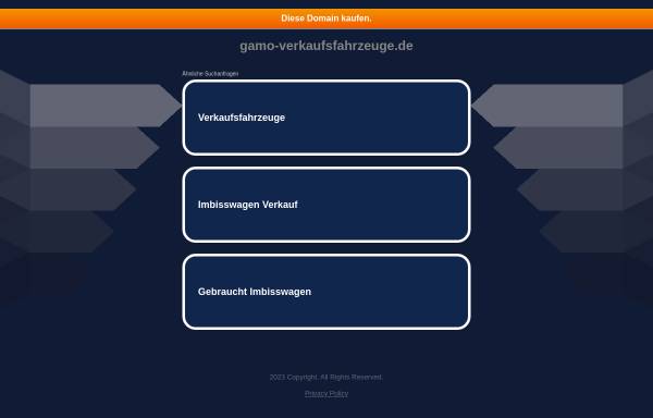 Vorschau von www.gamo-verkaufsfahrzeuge.de, GAMO-Verkaufsfahrzeuge Vertriebs GmbH