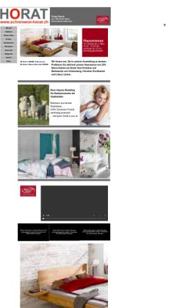 Vorschau der mobilen Webseite www.schreinerei-horat.ch, Franz und Klara Horat - Schreinerei und Möbelwerkstatt