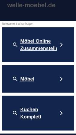 Vorschau der mobilen Webseite www.welle-moebel.de, Welle Möbel, Paderborn