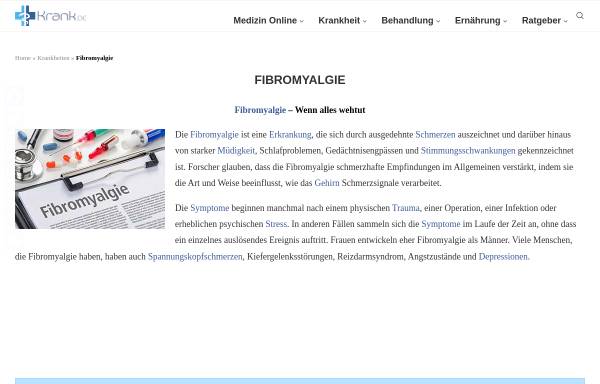 Vorschau von www.fibromyalgie-aktuell.de, Fibromyalgie Infoquellen im Internet