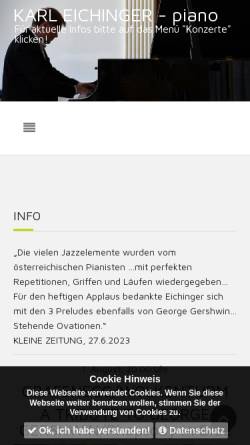 Vorschau der mobilen Webseite www.karl-eichinger.at, Eichinger, Karl