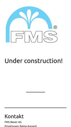 Vorschau der mobilen Webseite www.fms-bauer.com, FMS-Fibromyalgiesyndrom
