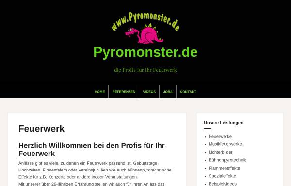Vorschau von www.pyromonster.de, Pyromonster Rainer Siegl