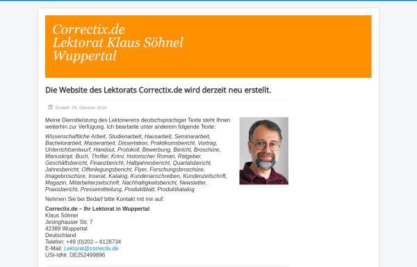 Vorschau von www.correctix.de, Correctix Klaus Söhnel