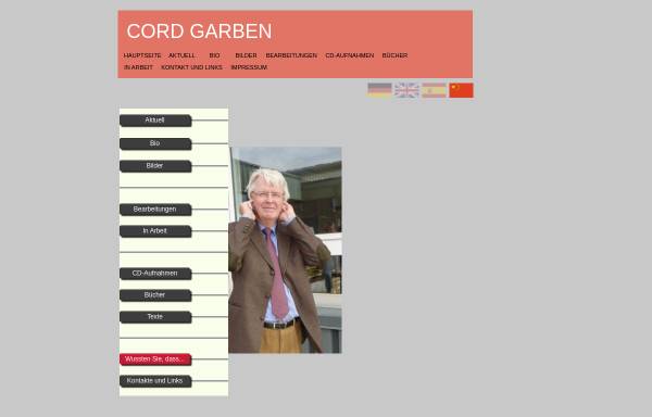 Vorschau von www.cordgarben.de, Garben, Cord