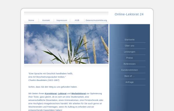 Vorschau von www.online-lektorat24.de, Online-Lektorat Paula Matos