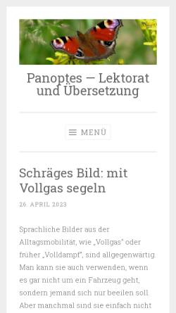 Vorschau der mobilen Webseite www.panoptes.de, Panoptes Andreas Huschen