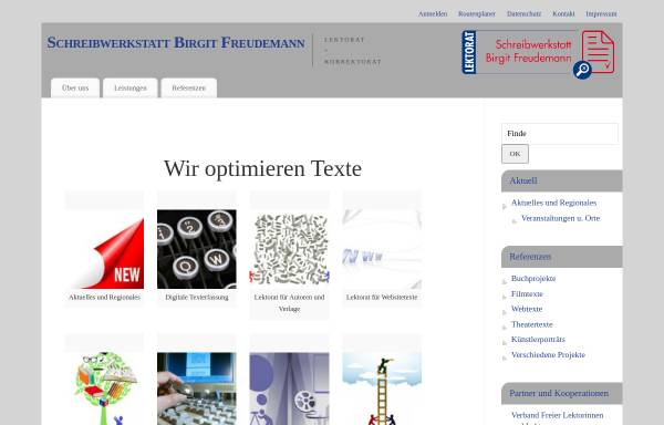 Vorschau von www.schreibwerkstatt-bf.de, Schreibwerkstatt Birgit Freudemann, Lektoratsservice