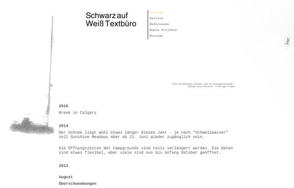 Vorschau von www.saw-textbuero.de, Schwarz auf Weiß Textbüro Marion Malinowski