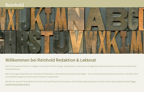 Vorschau von reinhold-lektorat.de, Susanne Reinhold Redaktion & Lektorat