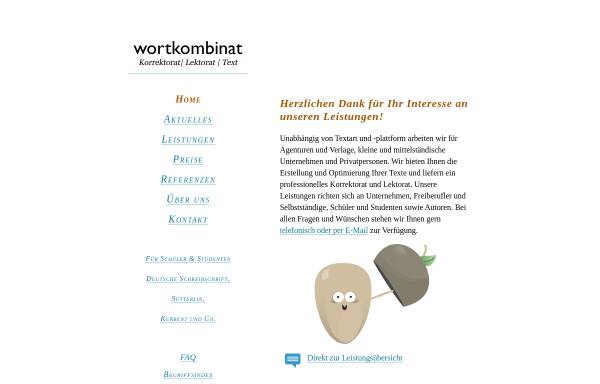 Vorschau von www.wortkombinat.de, Wortkombinat.de Jochen Wulf